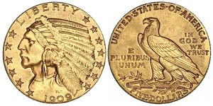 5 Dollar Vereinigten Staaten von Amerika (1776 - ) Gold 