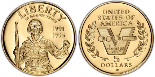 5 Dollar Vereinigten Staaten von Amerika (1776 - ) Gold 