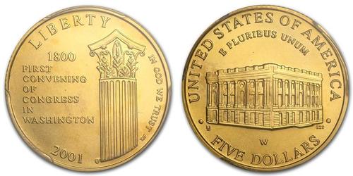 5 Dollar Vereinigten Staaten von Amerika (1776 - ) Gold 