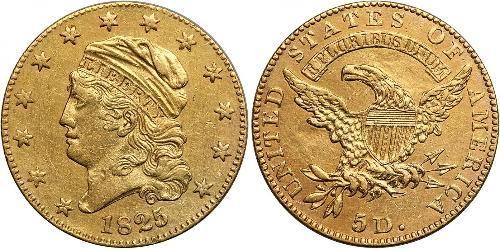 5 Dollar Vereinigten Staaten von Amerika (1776 - ) Gold 