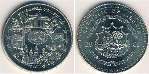 5 Dollar Liberia (1847 - ) Kupfer/Nickel 