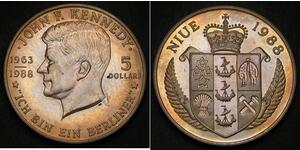 5 Dollar Niue (1974 - ) Kupfer/Nickel 