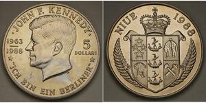 5 Dollar Niue (1974 - ) Kupfer/Nickel 