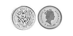 5 Dollar Australie (1939 - ) Platine Elizabeth II (1926-2022)