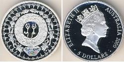5 Dollar Australien (1939 - ) Silber Elizabeth II (1926-2022)