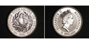5 Dollar Australien (1939 - ) Silber Elizabeth II (1926-2022)