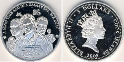 5 Dollar Cook Islands (1965 - ) Silber 