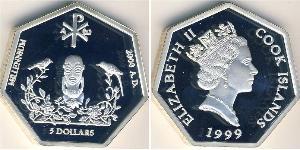 5 Dollar Cook Islands (1965 - ) Silber 