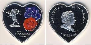 5 Dollar Cook Islands (1965 - ) Silber 