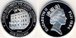 5 Dollar Fiji (1970 - ) Silber 