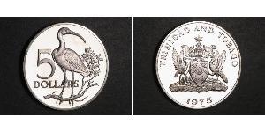 5 Dollar Trinidad und Tobago Silber 