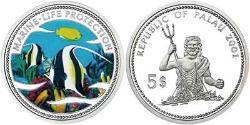 5 Dollar Palau (1994 - ) Silver 
