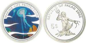 5 Dollar Palau (1994 - ) Silver 