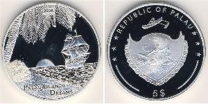 5 Dollar Palau (1994 - ) Silver 