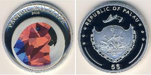 5 Dollar Palau (1994 - ) Silver 