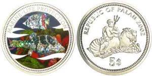5 Dollar Palau (1994 - ) Silver 