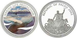 5 Dollar Palau (1994 - ) Silver 