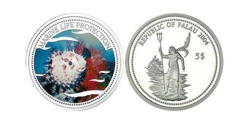 5 Dollar Palau (1994 - ) Silver 