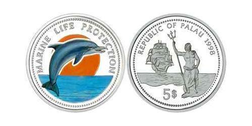 5 Dollar Palau (1994 - ) Silver 