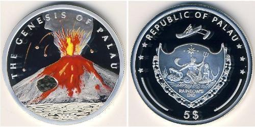 5 Dollar Palau (1994 - ) Silver 