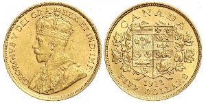 5 Dollar 加拿大 金 乔治五世  (1865-1936)