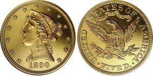 5 Dollar 美利堅合眾國 (1776 - ) 金 