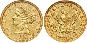 5 Dollar 美利堅合眾國 (1776 - ) 金 