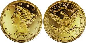 5 Dollar 美利堅合眾國 (1776 - ) 金 