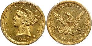 5 Dollar 美利堅合眾國 (1776 - ) 金 