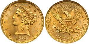 5 Dollar 美利堅合眾國 (1776 - ) 金 