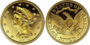 5 Dollar 美利堅合眾國 (1776 - ) 金 