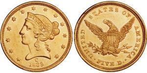 5 Dollar 美利堅合眾國 (1776 - ) 金 