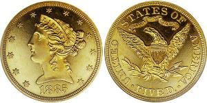 5 Dollar 美利堅合眾國 (1776 - ) 金 