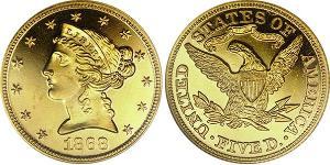 5 Dollar 美利堅合眾國 (1776 - ) 金 