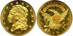 5 Dollar 美利堅合眾國 (1776 - ) 金 