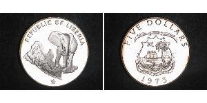 5 Dollar 利比里亚 (1847 - ) 銀 