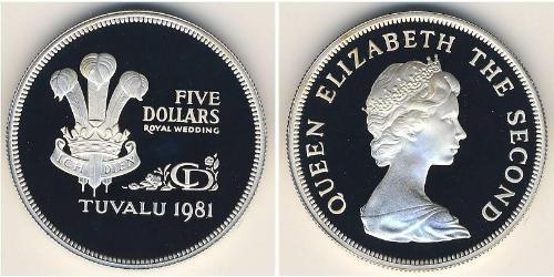 5 Dollar 圖瓦盧 銀 