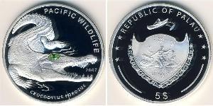 5 Dollar 帛琉 銀 