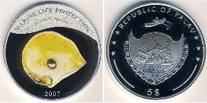 5 Dollar 帛琉 銀 
