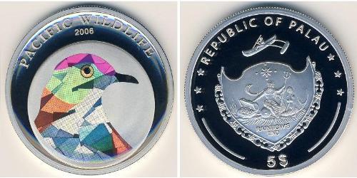 5 Dollar 帛琉 銀 