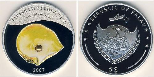 5 Dollar 帛琉 銀 