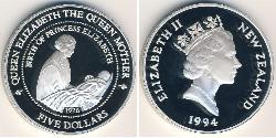 5 Dollar 新西兰 銀 