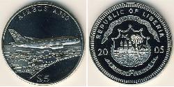 5 Dollar 利比里亚 (1847 - ) 镍/銅 