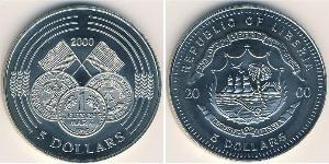 5 Dollar 利比里亚 (1847 - ) 銅/镍 