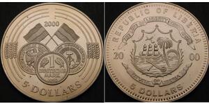 5 Dollar 利比里亚 (1847 - ) 銅/镍 