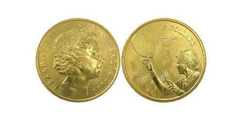 5 Dollaro Isola di Man Alluminio/Bronzo Elisabetta II (1926-2022)
