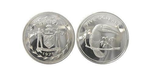 5 Dollaro Belize (1981 - ) Argento 