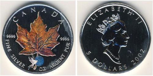 5 Dollaro Canada Argento 