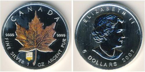 5 Dollaro Canada Argento 