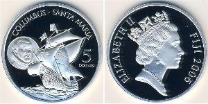 5 Dollaro Fiji (1970 - ) Argento 